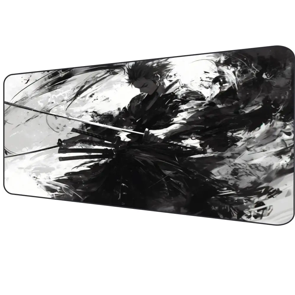 

Black watercolor, Zoro, Swordsman CCG table mat Desk mat Anime Mouse pads Mouse mousepad Pad
