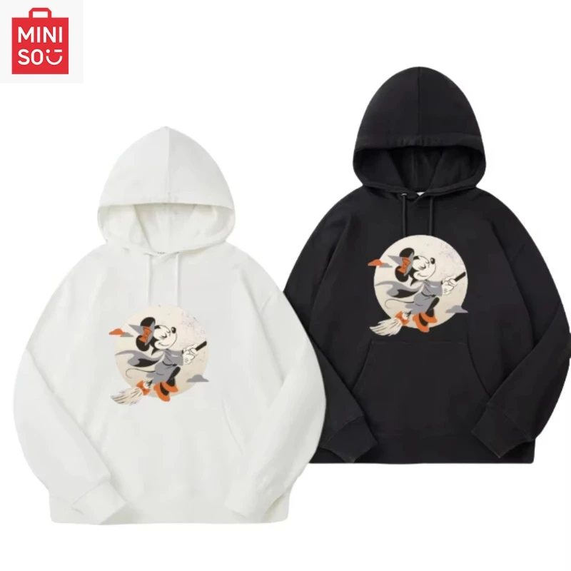 

Disney Halloween Joint Cartoon Print Sweater New High-quality Men's and Women's Casual Hooded Casual Long-sleeved Top