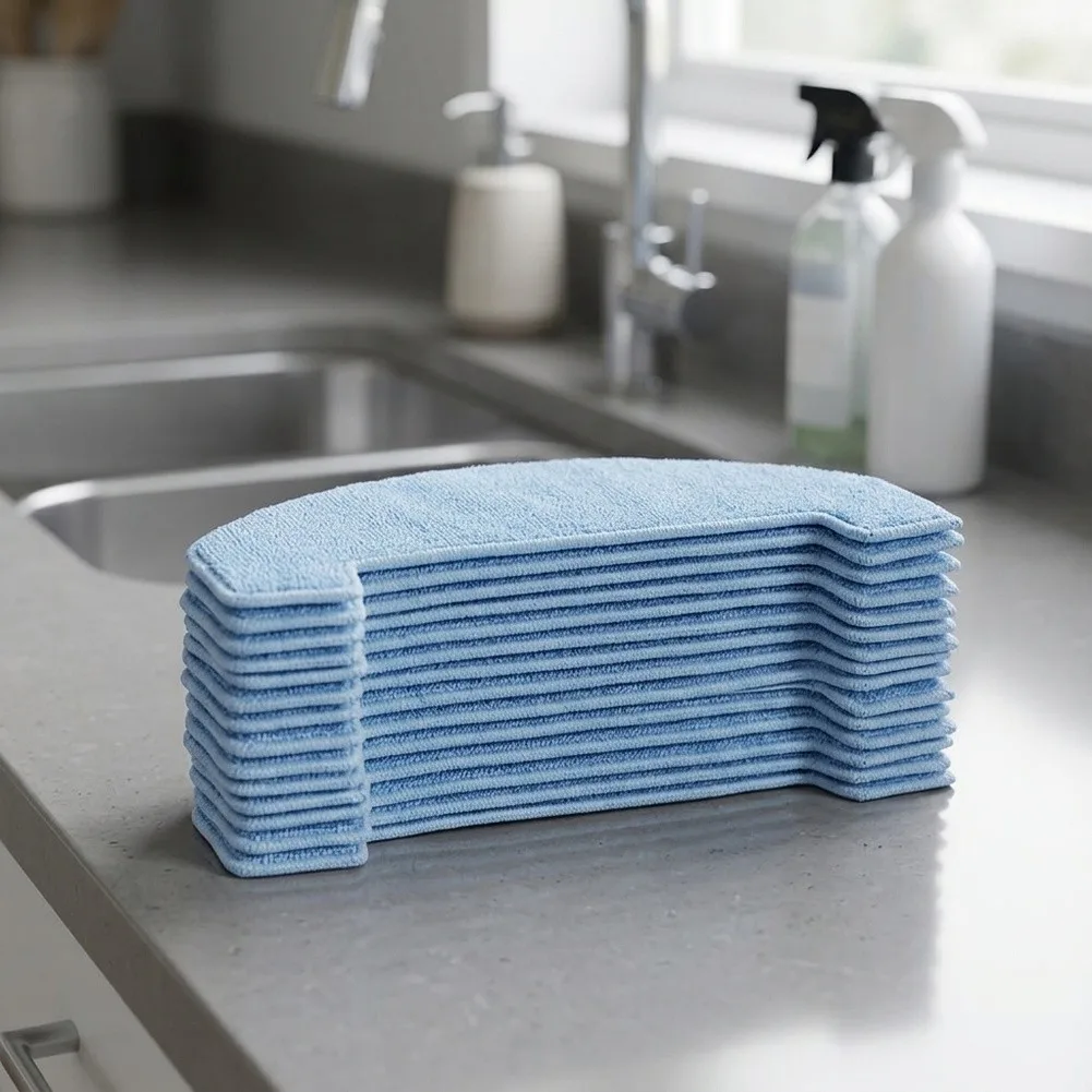 Compatible Mop Cloths For Cleaning VCR11B Cleaning Pads As Shown Robot Vacuum Mop Cloths High Absorbency Microfiber