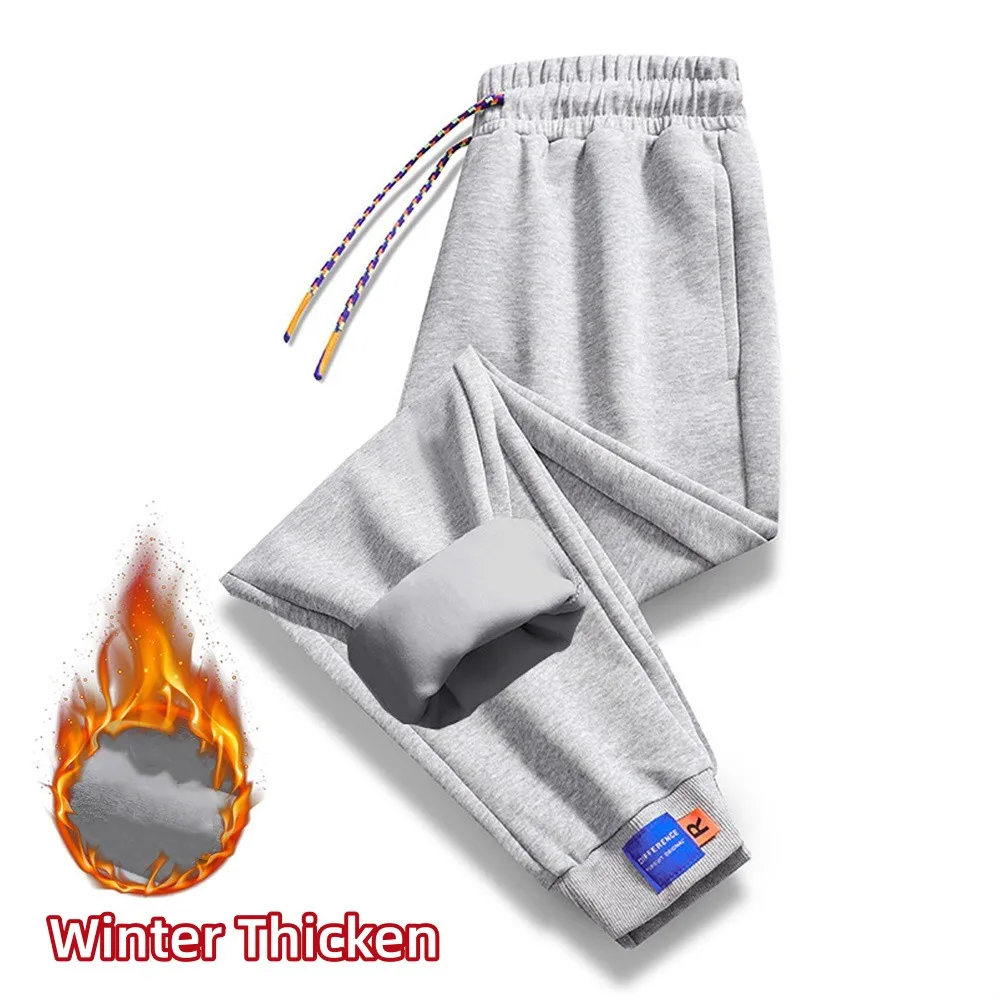 Winter Mode Broek Mannen Joggingbroek Dikke Joggingbroek Met Trekkoord Heren Fleece Hardloopbroek Warme Fluwelen Sportbroek Voor Heren