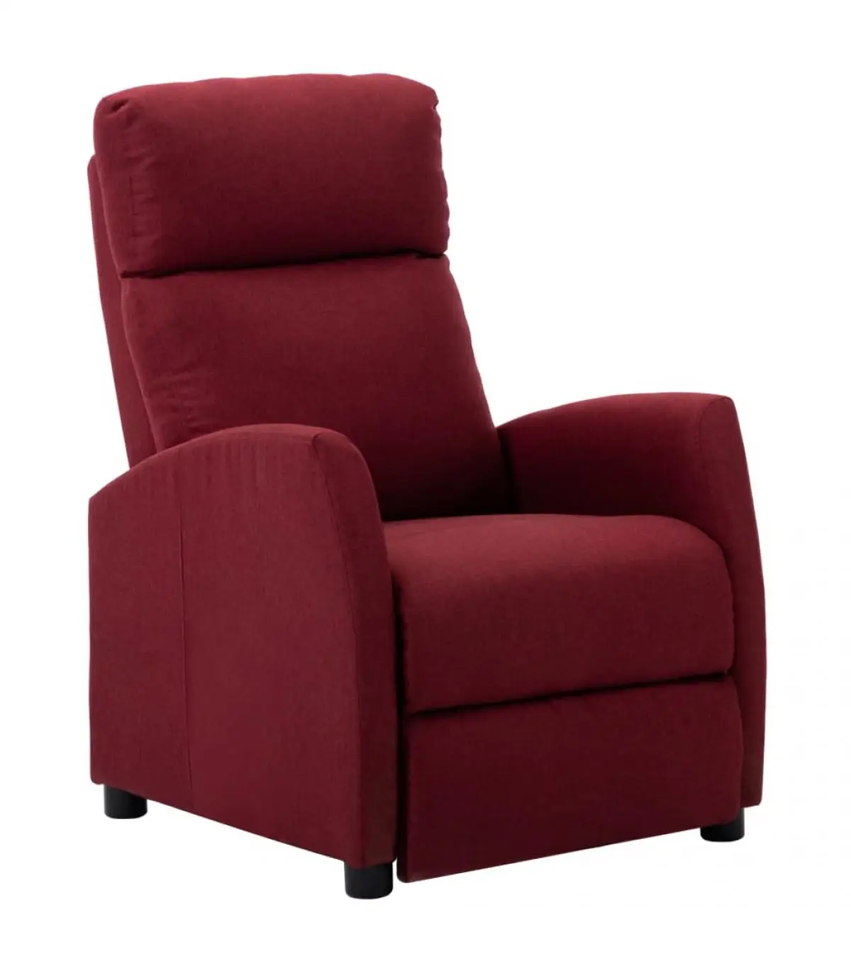 Red wine fabric recliner chairs