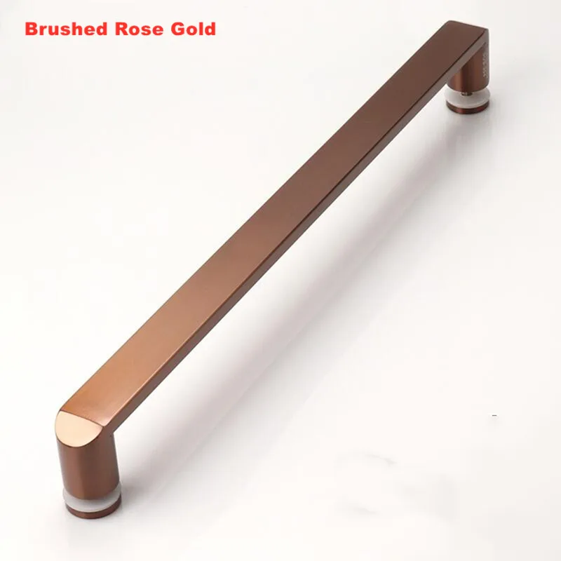Stainless Steel Single Side Handle for Glass Sliding Door 440mm Hole Pitch Kitchen Bathroom Wardrobe Hardware XYLS-035-1