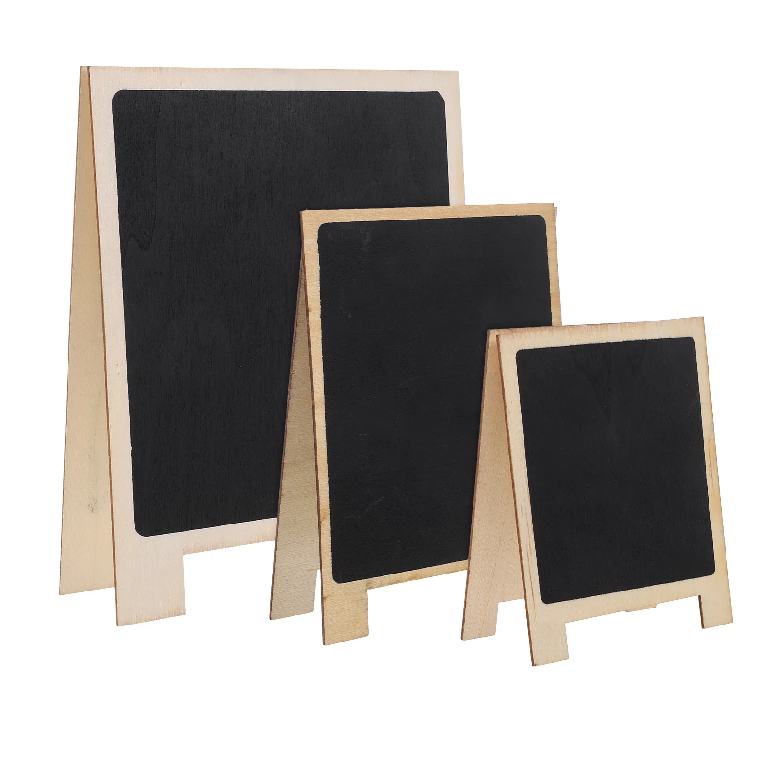 3Pcs Mini Chalkboard Sign Small Blackboards Reusable Erasable Portable Desktop Decor for Restaurants Parties Weddings Boutiques