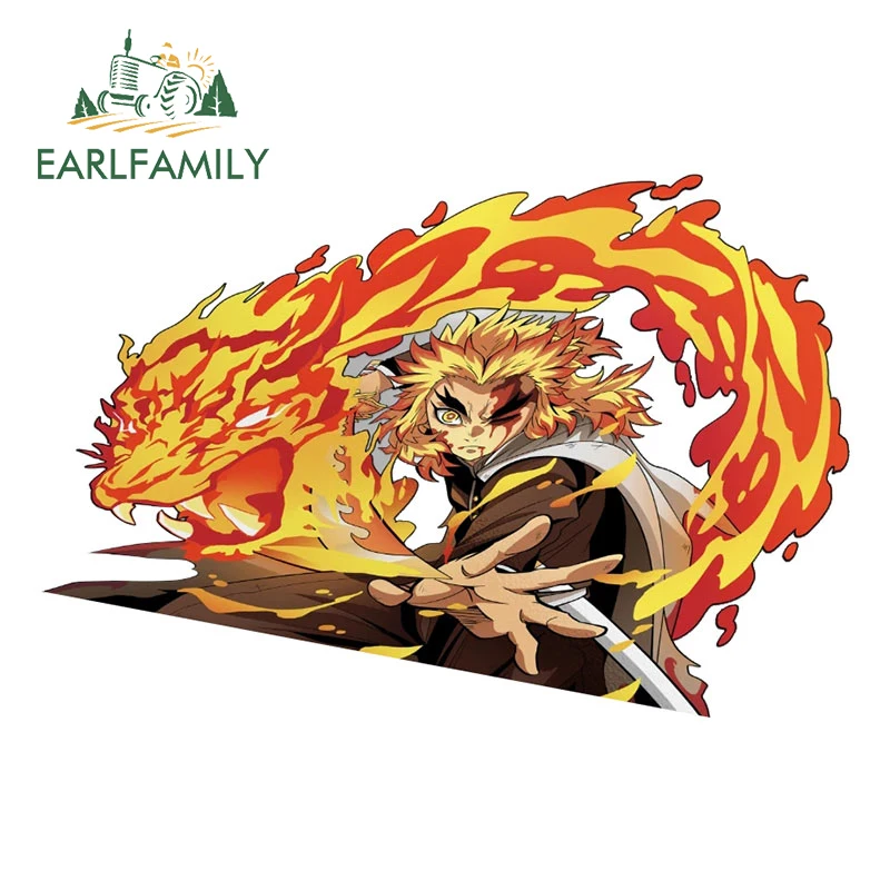 

EARLFAMILY 13cm X 8.7cm for Cool Kyoujurou Car Sticker Caravan Trunk Windshield Decal Caravan Waterproof Car Accessories