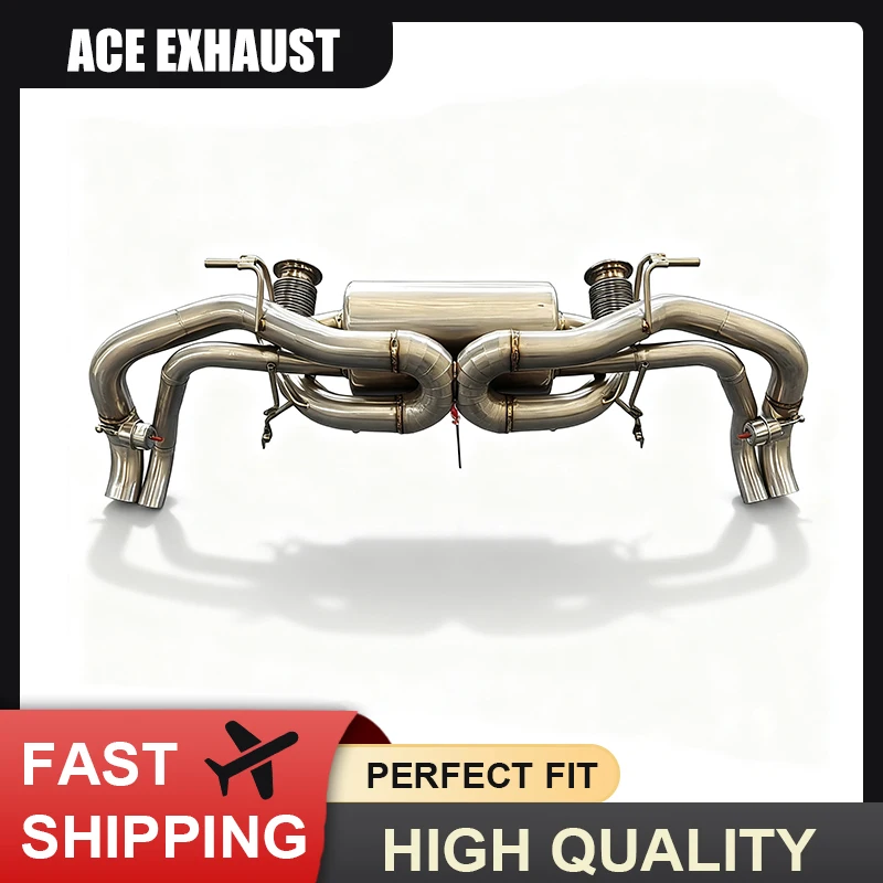 

ACE High Quality Stainless Steel Exhaust Axleback for Audi R8 V10 5.2L Valved Catback Exhaust Muffler Performance Exhuat Pipe