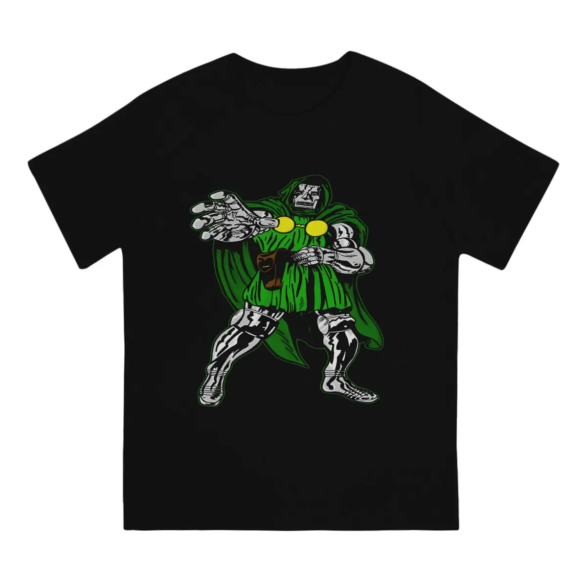 Cool Poster T-Shirt for Men Marvel Doctor Doom Funny 100% Cotton Tee Shirt Round Neck Short Sleeve T Shirt Classic Tops