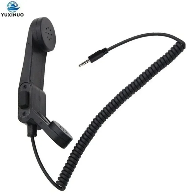 Military Handheld Telephone PTT Shoulder Mic Speaker Microphone for 1 Pin 3.5mm Jack HuaWei Xiaomi Samsung Cell Mobile Phone