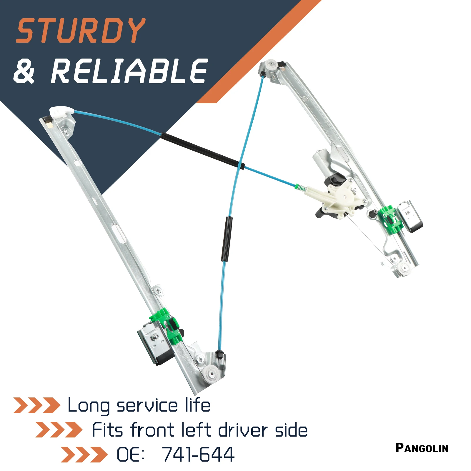 Driver Side Power Window Regulator W/ Motor 15077853 for Chevy Silverado Suburban Tahoe GMC Yukon XL Sierra Cadillac Escalade
