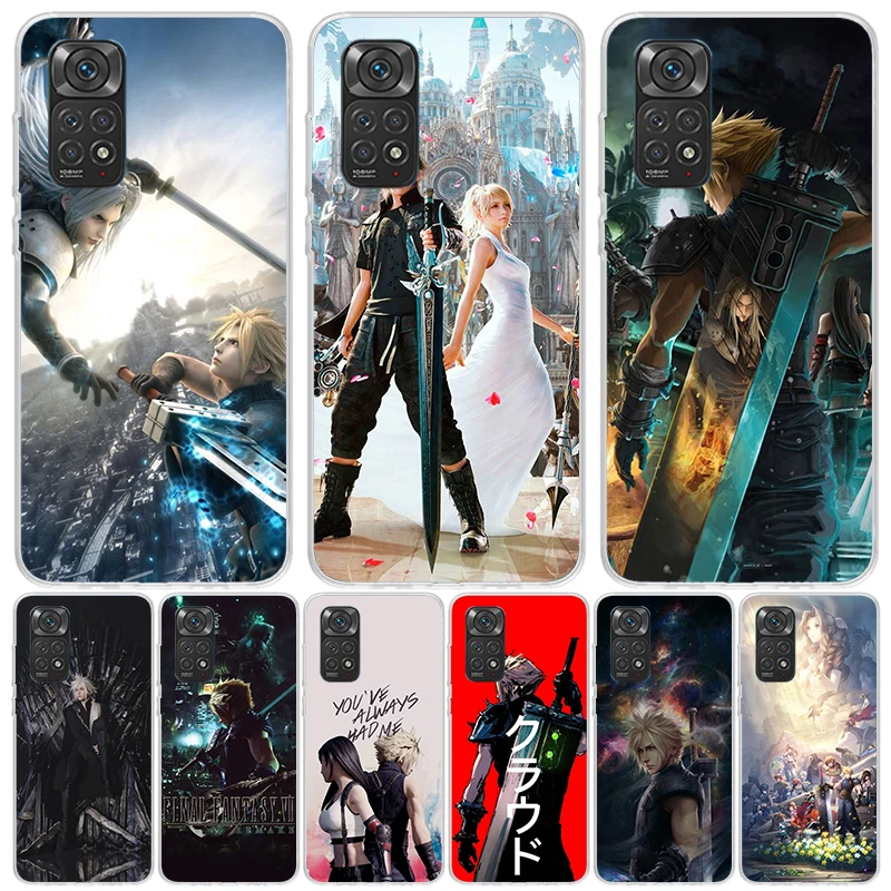 Final Fantasy Anime Phone Case For Xiaomi Redmi Note 14 13 12S 12 11S 11T 11E Pro Plus 10S 10 Art Customized Coque Capa Note 13 