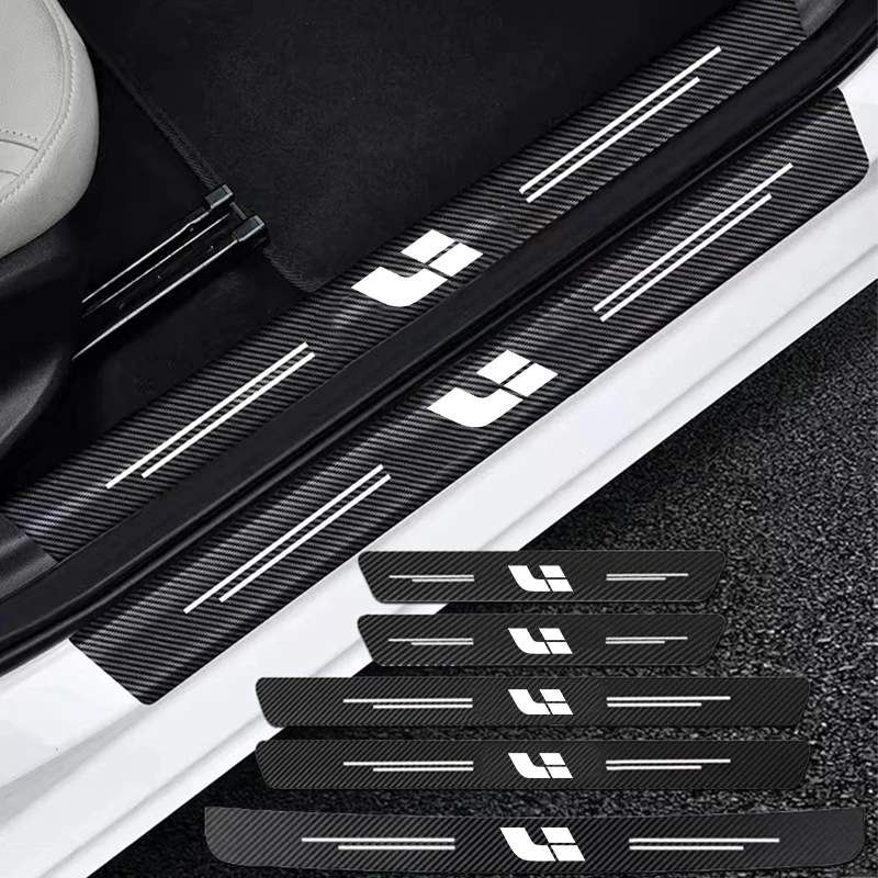 

Auto Carbon Fiber Decals Stickers Car Door Threshold Scuff For Lixiang LEADING IDEAL L7 L8 L9 2023 Li accessories