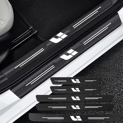 Auto Carbon Fiber Decals Stickers Car Door Threshold Scuff For Lixiang LEADING IDEAL L7 L8 L9 2023 Li accessories