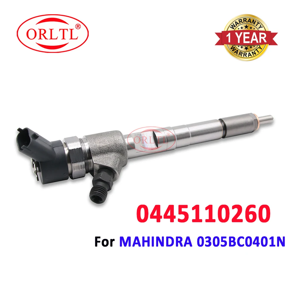 

ORLTL New 0445110260 Fuel Nozzle 0 445 110 260 Common Rail Diesel Injector 0 445 110 260 For Bosch MAHINDRA 0305BC0401N