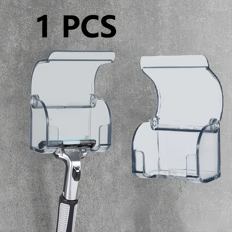 

1Pc Self Adhesive Shower Wall Shaver Holder Bathroom Razor Hook Holds Razor Loofah Towel Toothbrush