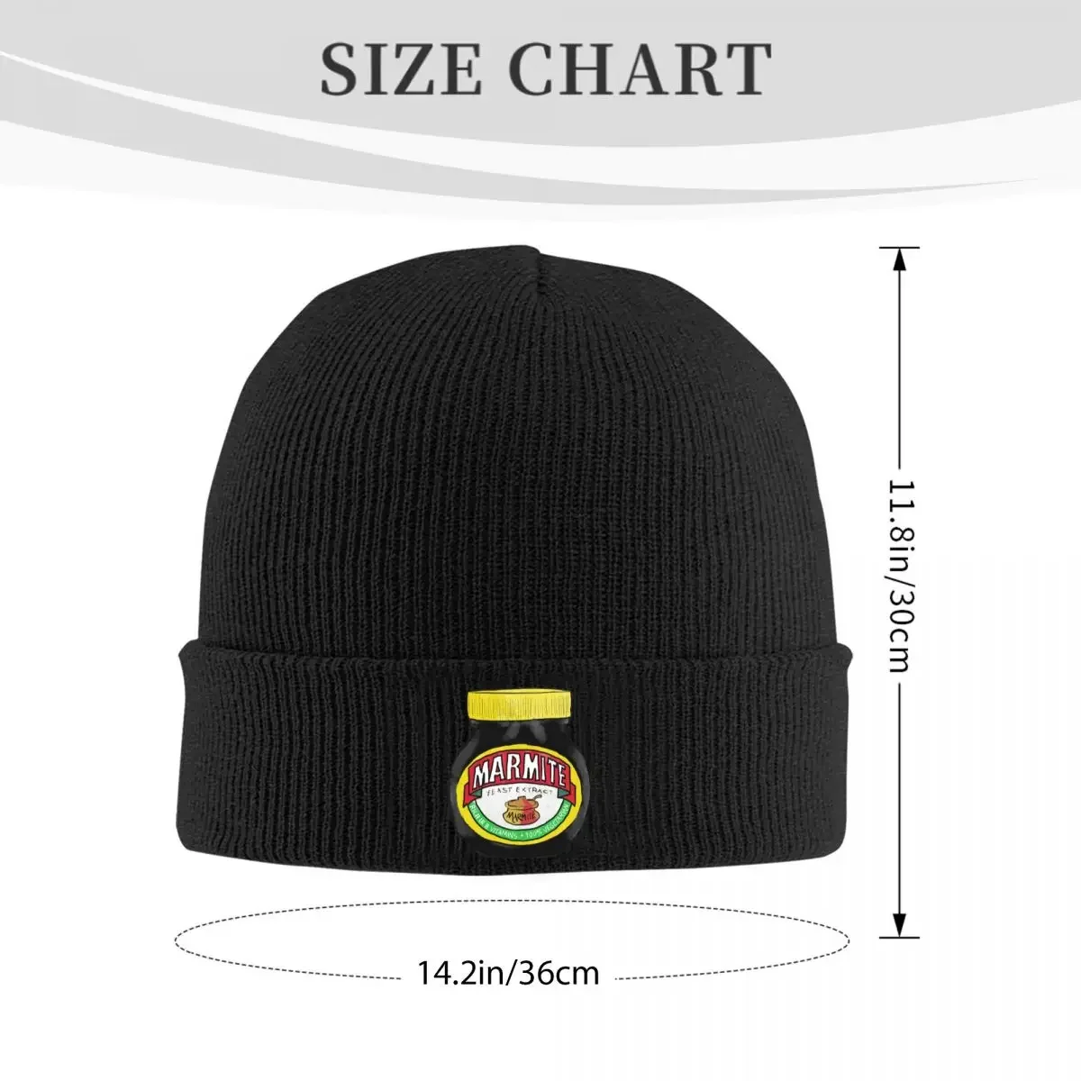 Marmite Warm Knitted Cap Fashion Bonnet Hat Autumn Winter Outdoor Beanies Hats for Men Women Adult