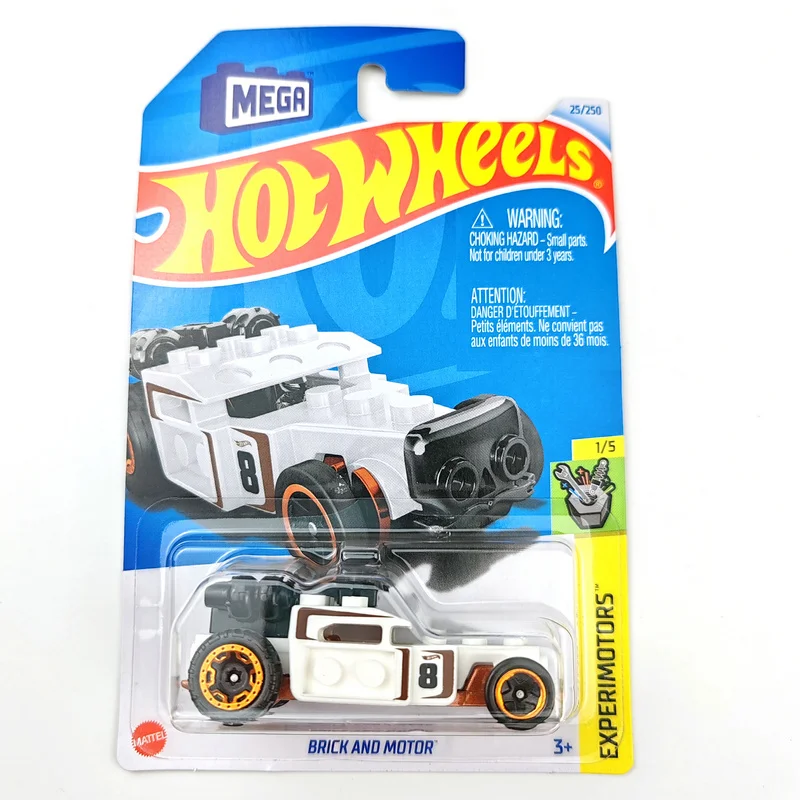 Hot Wheels-Modèle de collection de voitures en métal moulé sous pression, briques et moteurs, véhicules jouets, 2024-25, 1/64