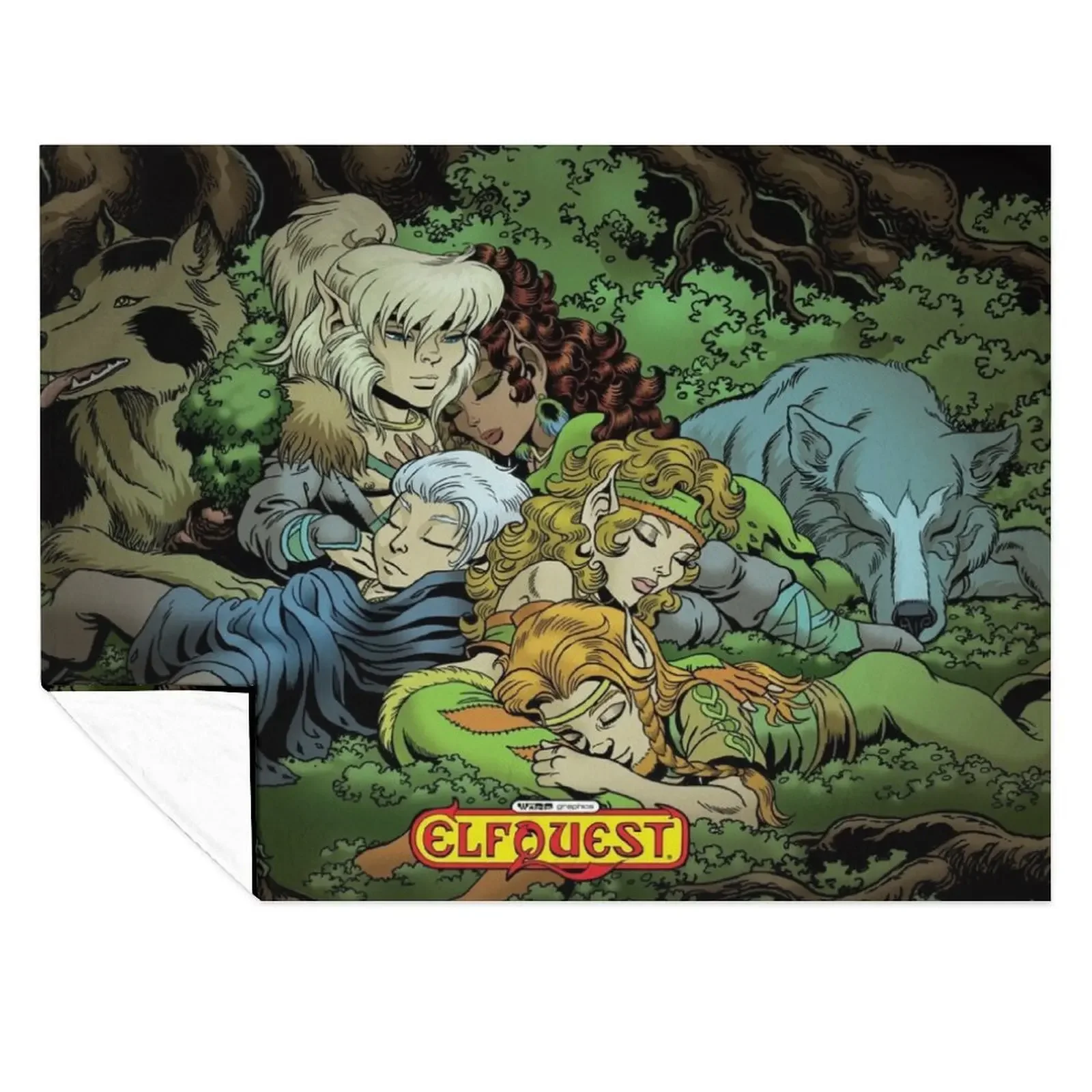 

ElfQuest: True Peace II Throw Blanket Luxury Throw manga Soft Luxury Designer Blankets