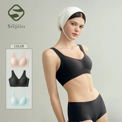 SUJIIN Seamless Push Up Vest Bras for Women summer Wireless Smooth Invisible Bras Female Comfort Full-Coverage Thin Bralettes