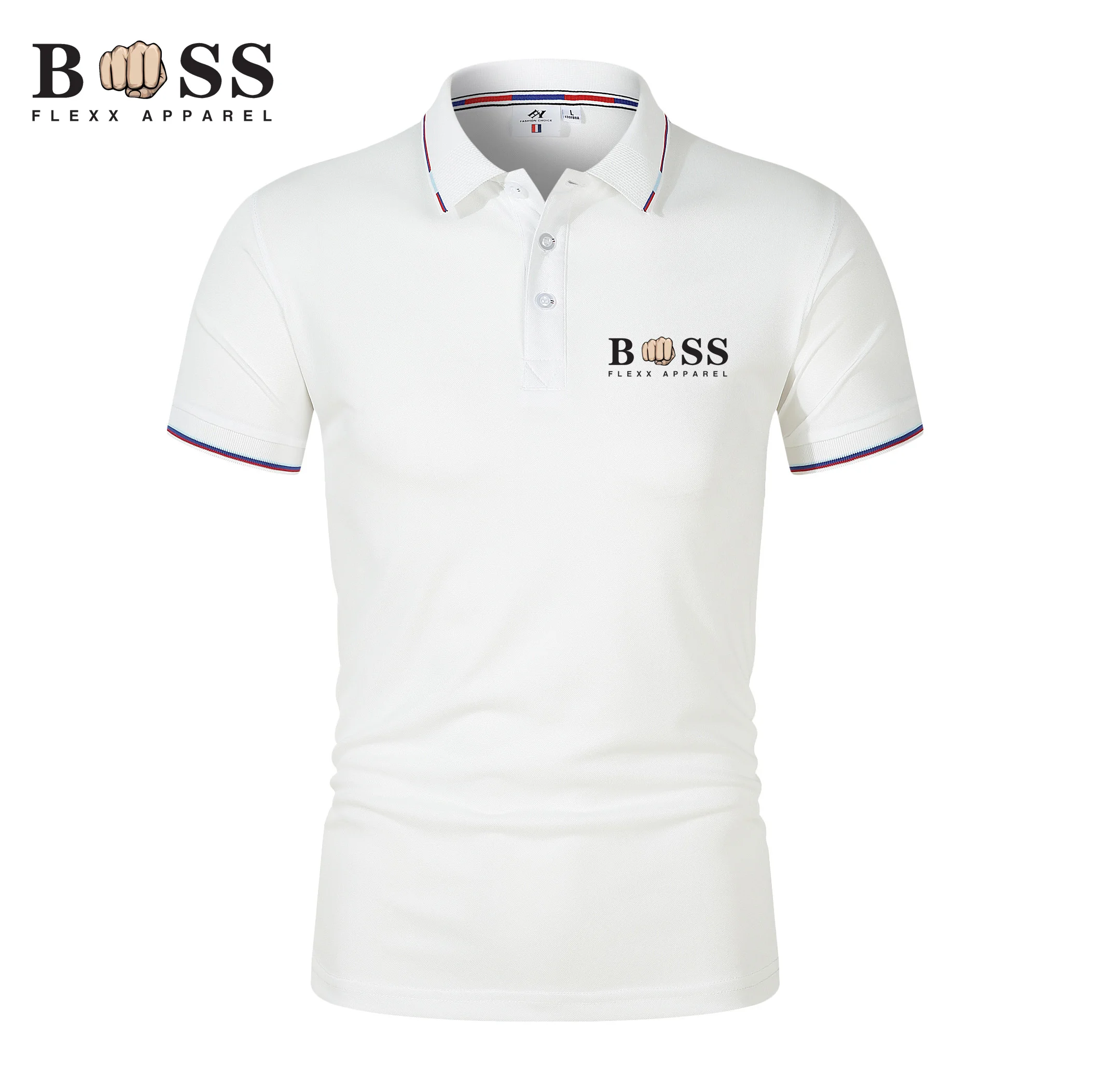 Men Summer Fashin Slim Fit Short Sleeve Sport Lapel Pocket Polo Shirt