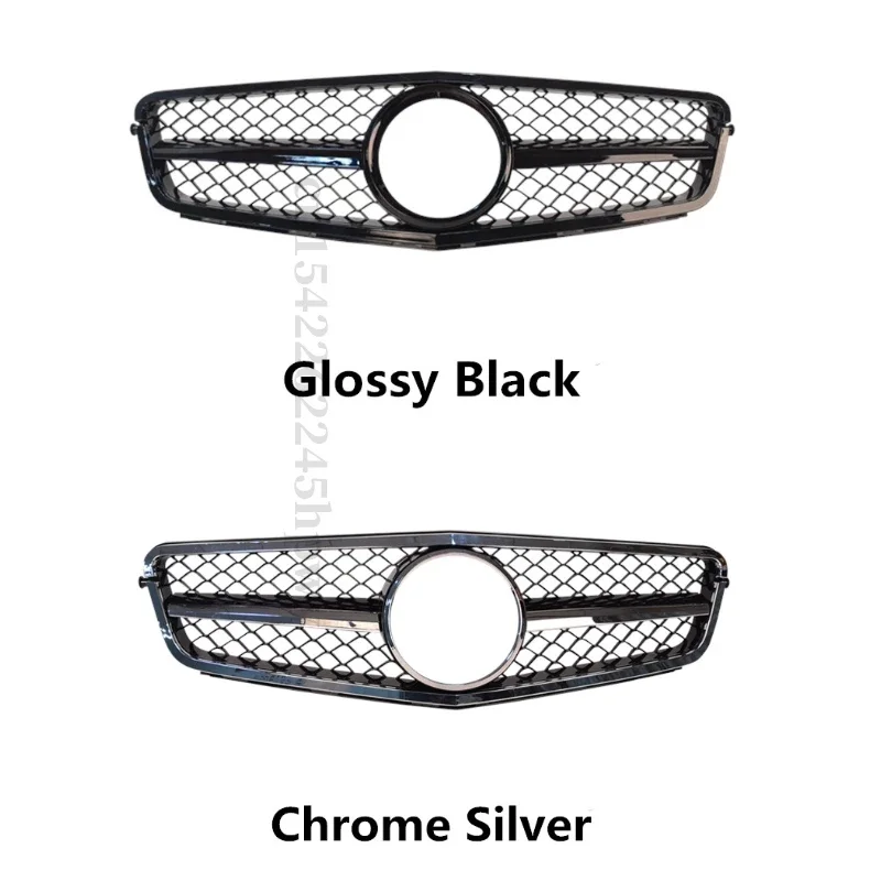 Front Grille For Mercedes Benz W204 C Class AMG Style 2008-2014 C180 C200 C250  C300 C350 Tuning  Front Grill ABS Bumper Grille view 3