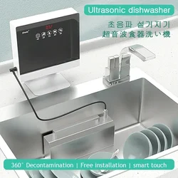 Ultrasone Vaatwasser Automatische Huishoudelijke Draagbare Spoelbak Vaatwasser Kleine Vrijstaande Installatie-Gratis Keuken 110 V/220 V