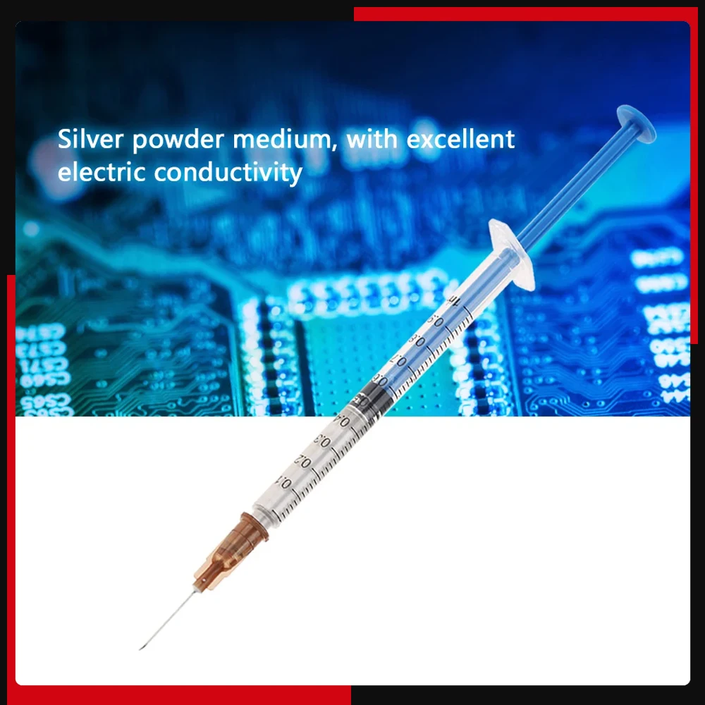 Conductive Silver Paste Conductive Silver Paste Adhesive Silver Paint Pen for Keyboard PCB Repair Conductive Silver Paint