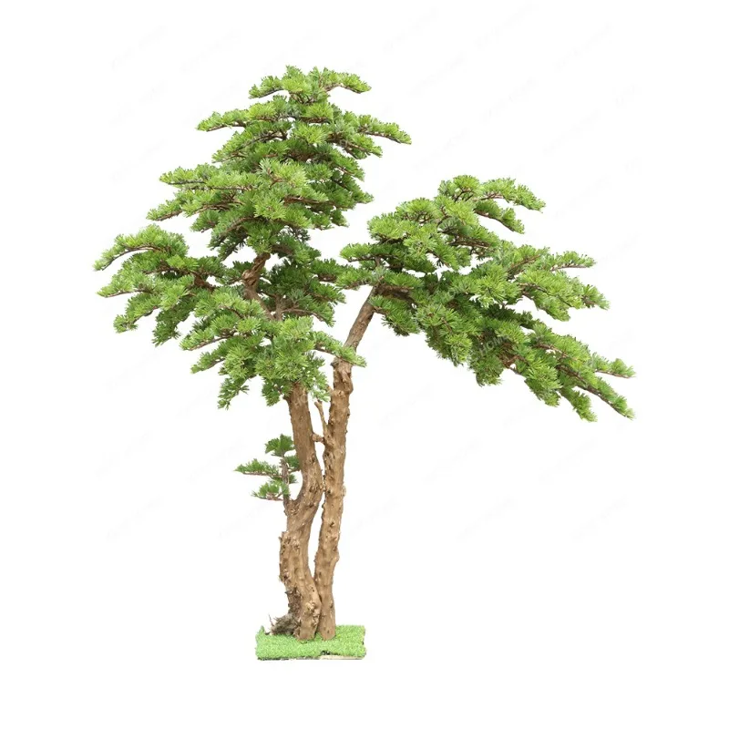 

Solid Wood Imitative Tree Pine Indoor Soft Decoration Greenery Decoration Large Floor-Standing Decorations Fake Trees