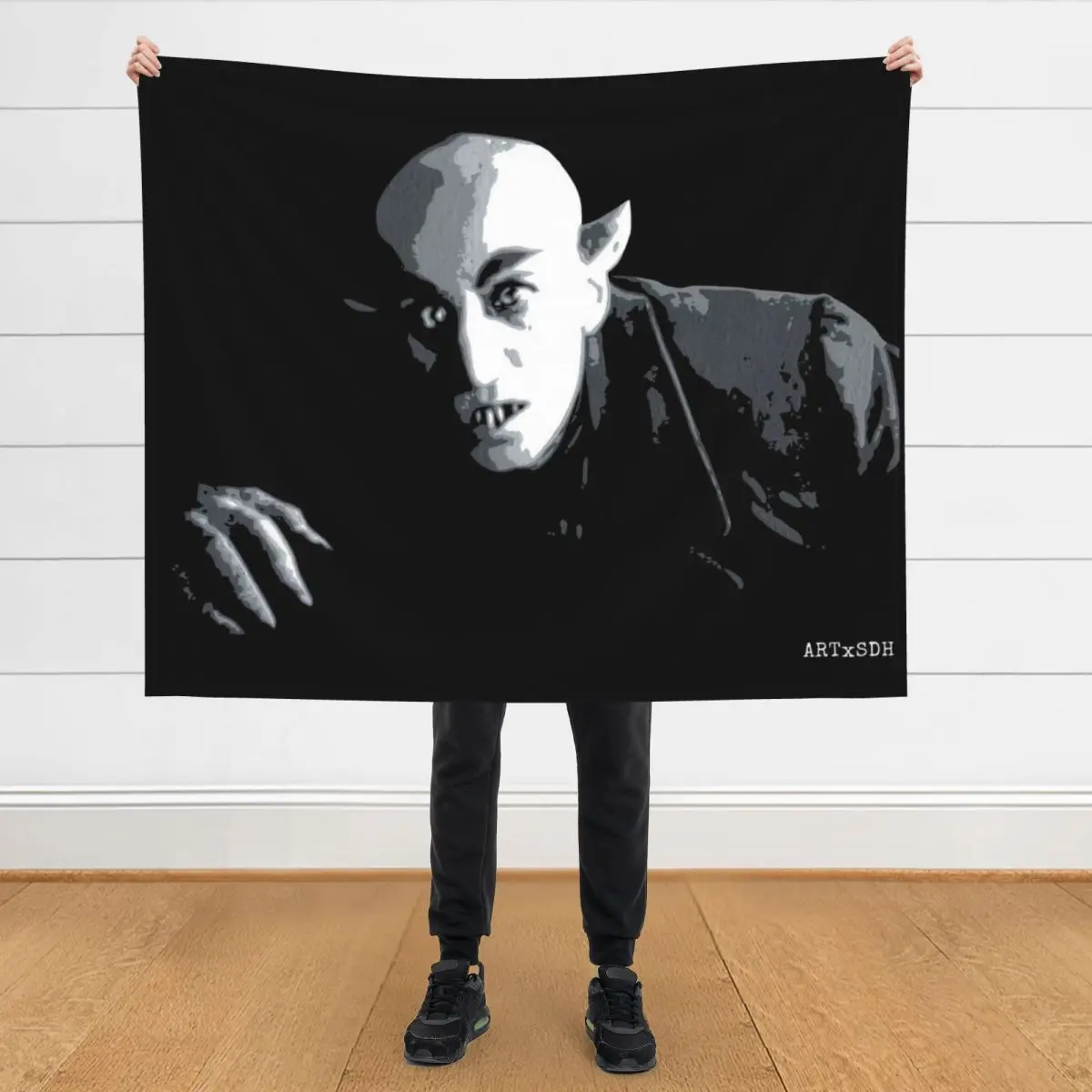 

Nosferatu Throw Blanket Summer Beddings for winter wednesday Blankets