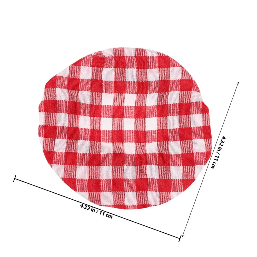 5Pcs Long-Lasting Reusable Jar Covers Sourdough Starter Cloth Lids Wide Mouth Glass Jar Replacement Storage