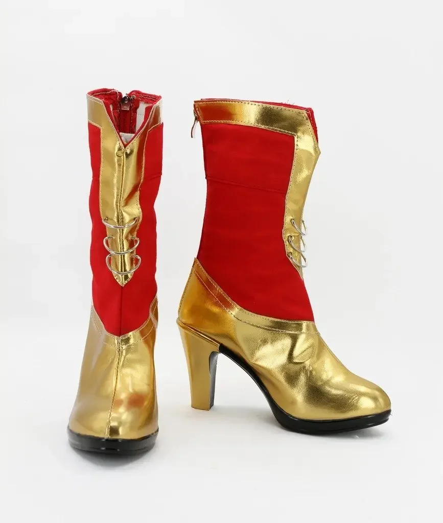 Ff6 Dissidia Laatste Fantasie Terra Branford Cosplay Schoenen Laarzen Op Maat Gemaakt