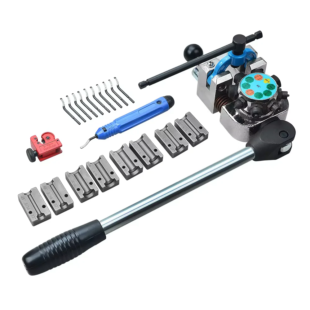 Linha de tubo de freio profissional automático, ferramenta de alargamento de tubo de freio, conjunto de 45/37 graus, kit de ferramentas de alargamento único, bolha, duplo