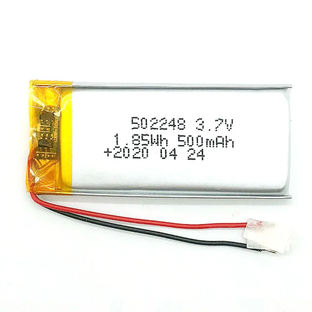 Rechargeable 3.7V 500mAh 502248 Lithium Polymer Ion Battery For Camera Power Bank MP3 GPS Smart Watch DVD Electric Toys MP4