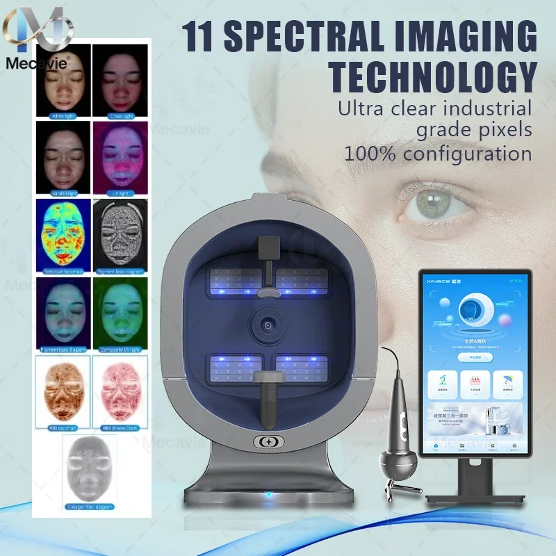 

Professional X5 3D AI Skin Analysis Machine 36 Million Pixel Analysis Skin Problems HD Camera Portable Testing Device For Skin