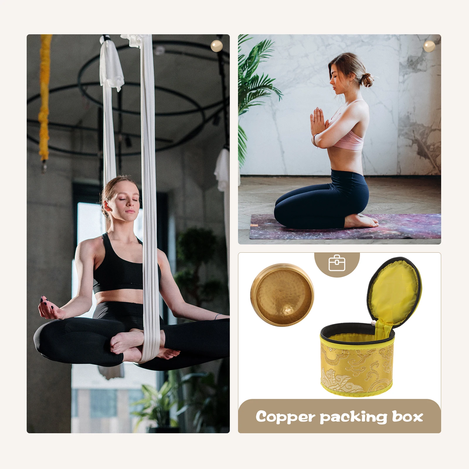 

1Pcs Tibetan Singing Bowl Case Embroidered Auspicious Cloud Pattern Meditation Bowl Storage Bag Carry Case Protective Zipper