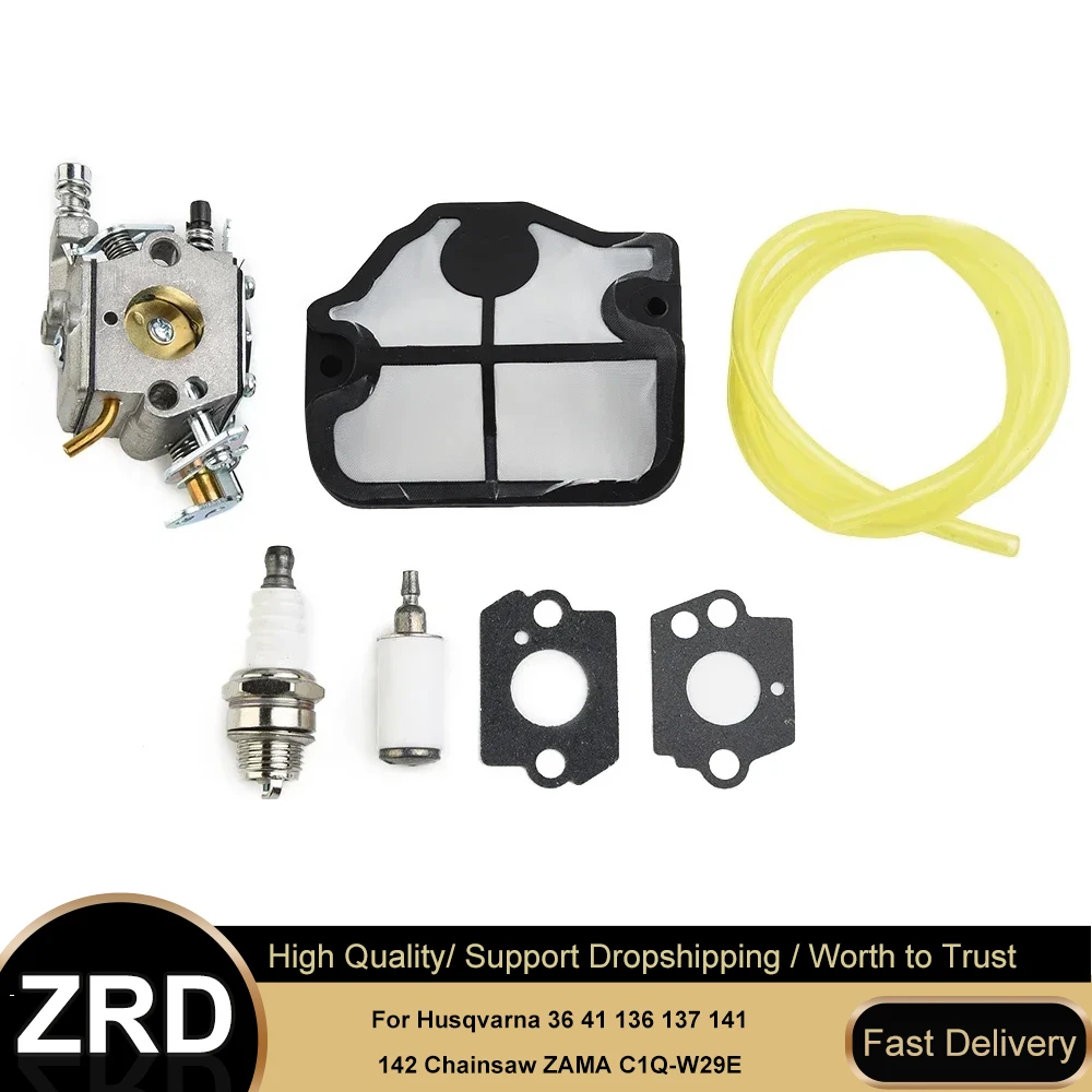

Сменный комплект карбюратора для бензопилы Husqvarna-ZAMA C1Q-W29E подходит для моделей 136 137 141 142