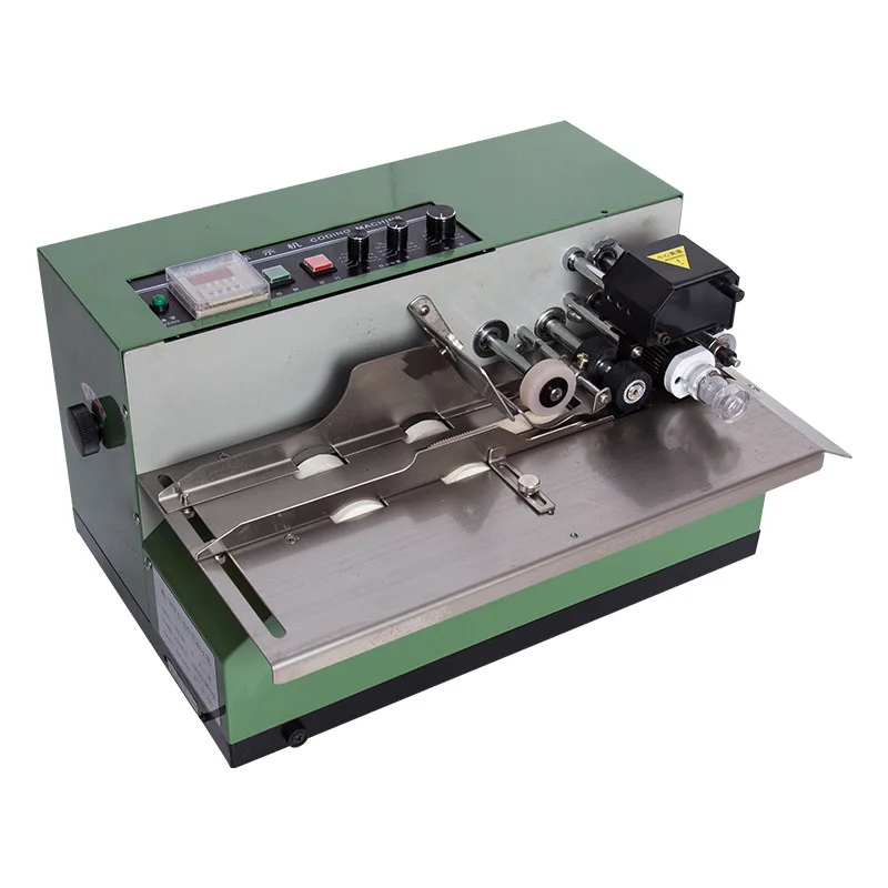380F Small Ink Wheel Coding Machine For Food Packaging Bags, Manual Date Printer For Carton Boxes Batch Code Label Marker