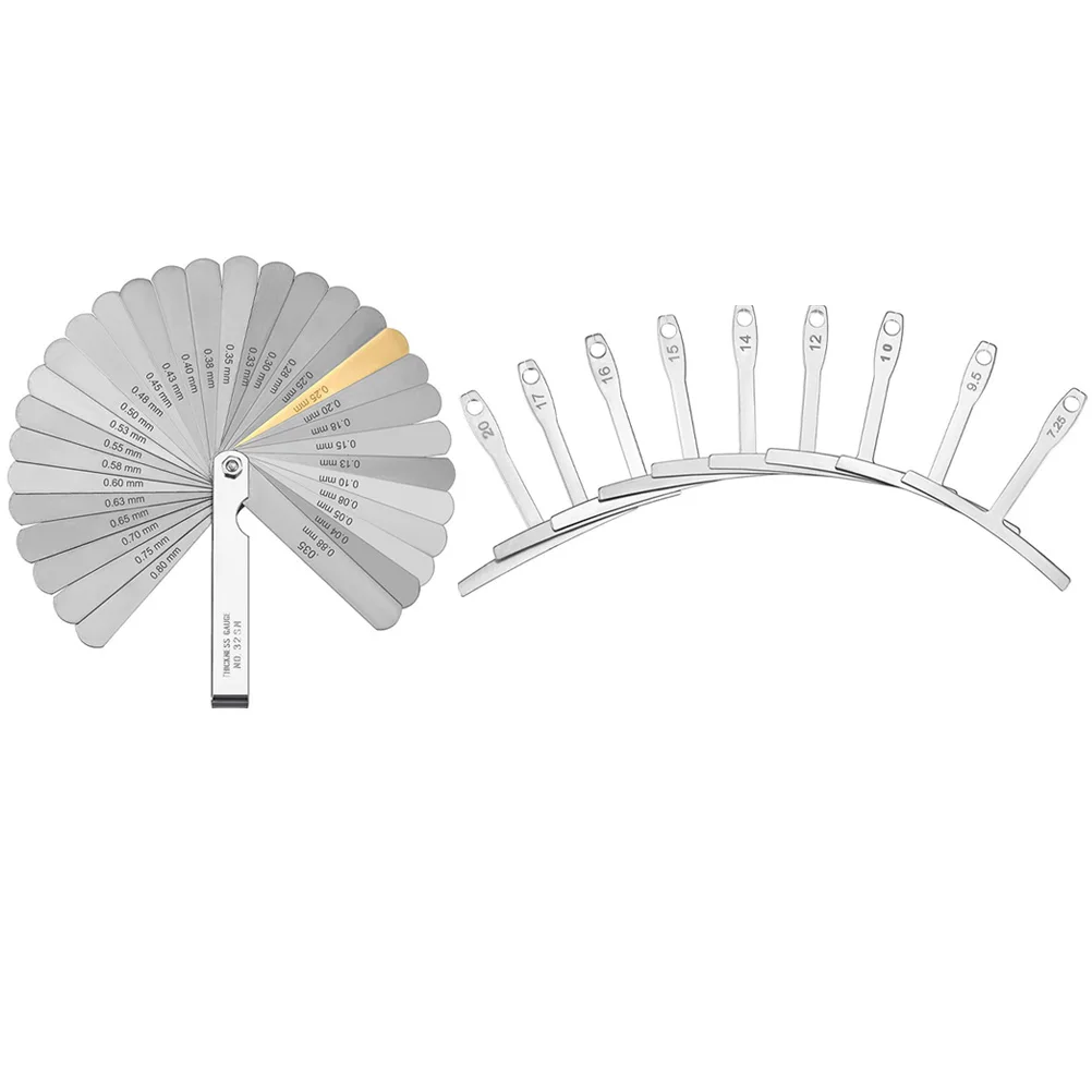 

Stainless Steel Guitar Measuring Tools Set Pocket Fret Rocker Truss Radius Gauge Understring Gauges Accessories for Luthier