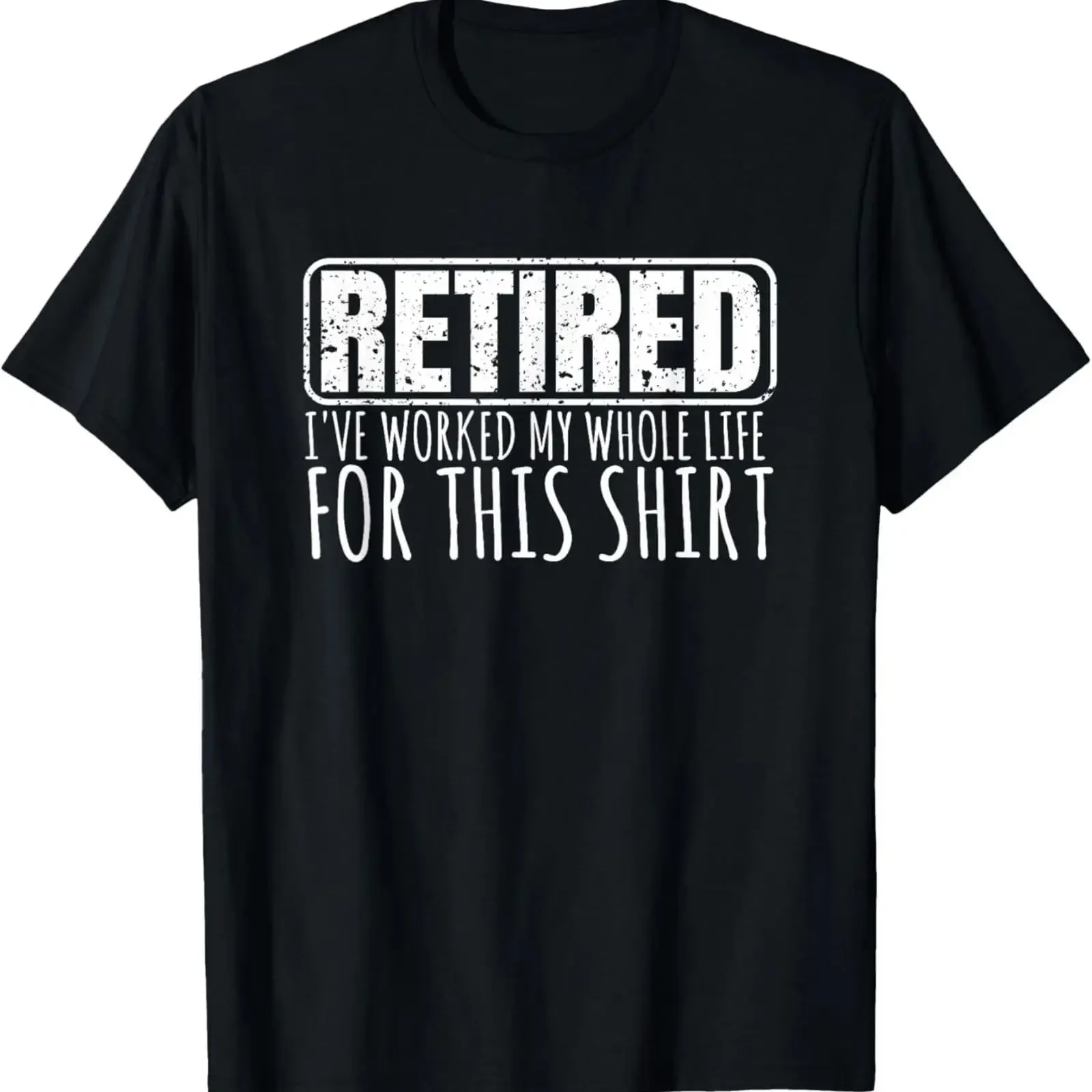 Retiree s for Men Funny Retirement with Sayings T Shirt vintage Washed Comfortable fashion Versatile homme Slightly Breathable