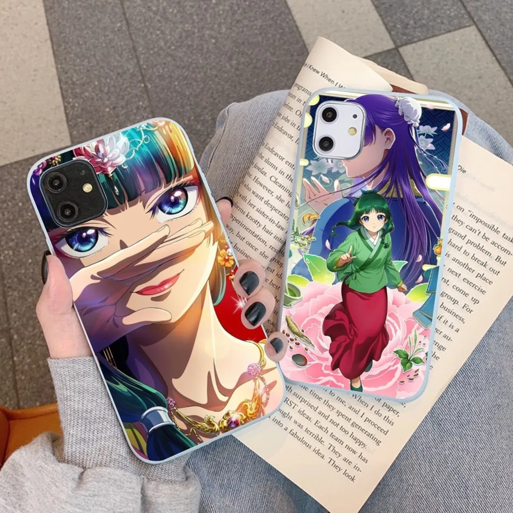 The Apothecary Diaries Phone Case For IPhone 14 11 12 13 Mini Pro Xs Max 8 7 6 6S Plus X XR Solid Candy Color Case