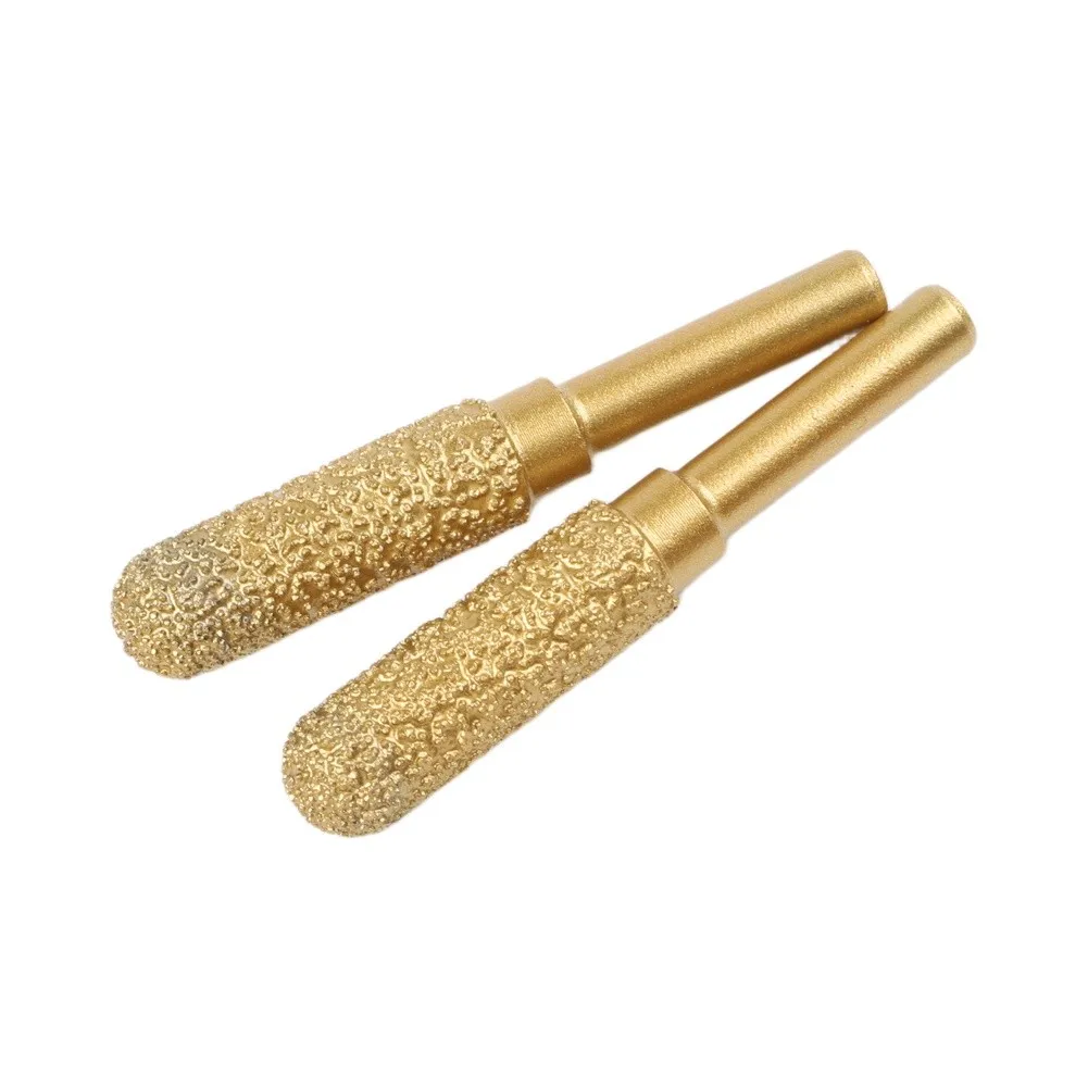 2PCS 820mm Burr Rotary Tool Drill Grinding Head with 6mm Round Handle for Metal Engraving Polishing and Precision Grinding Tasks