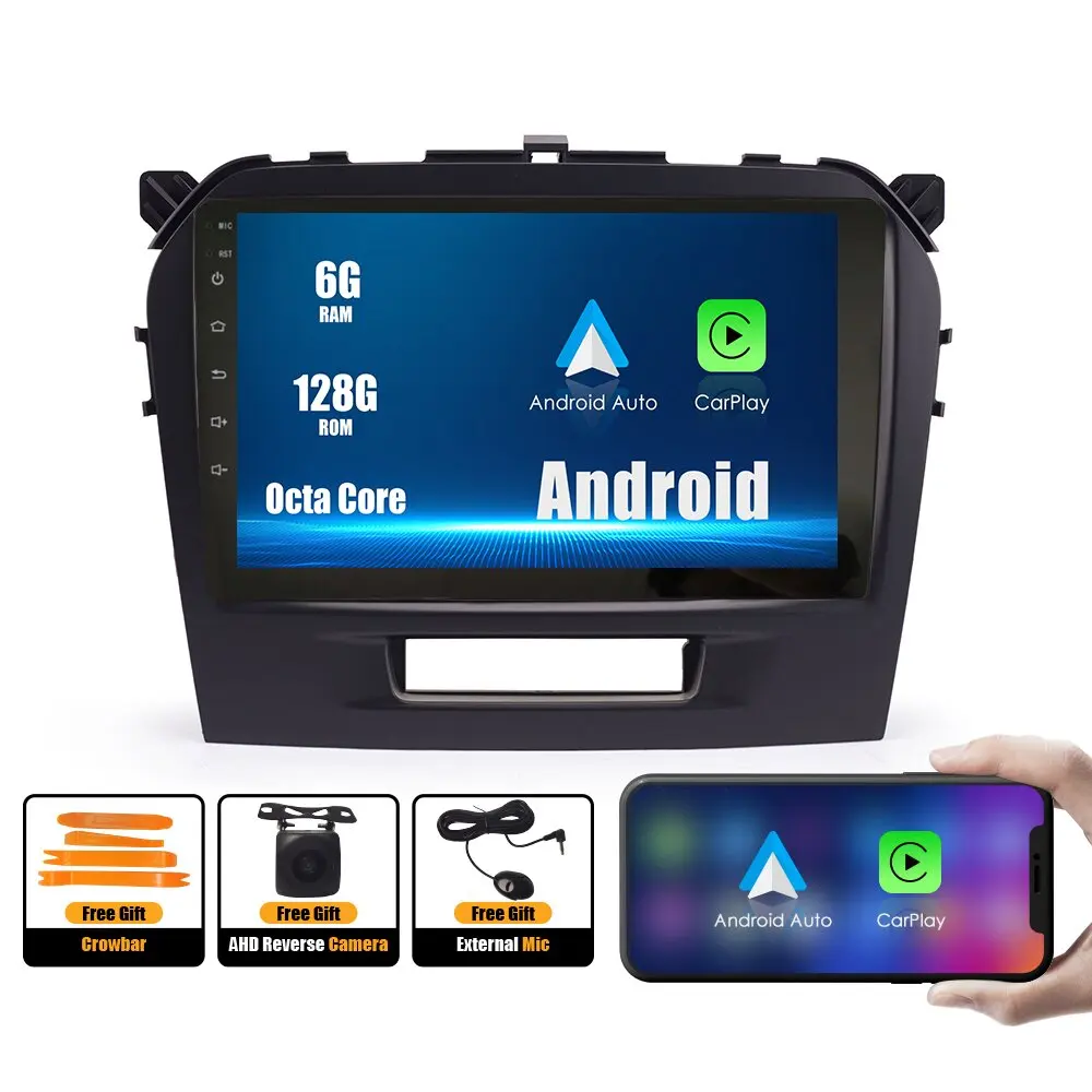 

Car Radio For SUZUKI Vitara 15-19 2Din Android Octa Core Car Stereo DVD GPS Navigation Player Multimedia Android Auto Carplay