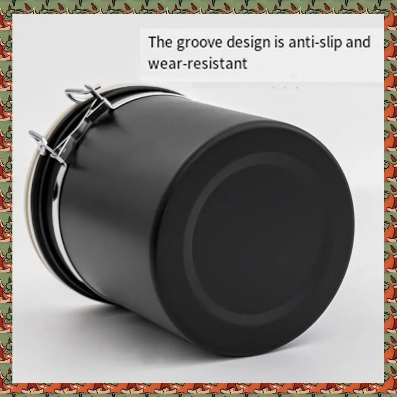 

Герметичная банка для кофе ABLQ, контейнер для хранения кофе, герметичная банка для кофейных зерен из нержавеющей стали, оранжевый