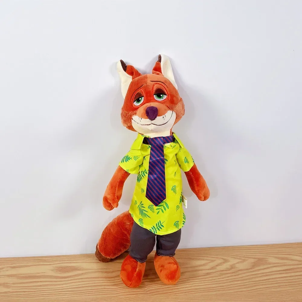 50cm Disney Anime Zootopia Judy Rabbit Nick Fox Pluszowe lalki Kreskówka szalony zoo zwierzę łóżko sofa poduszka dekoracja domu prezent dla dzieci