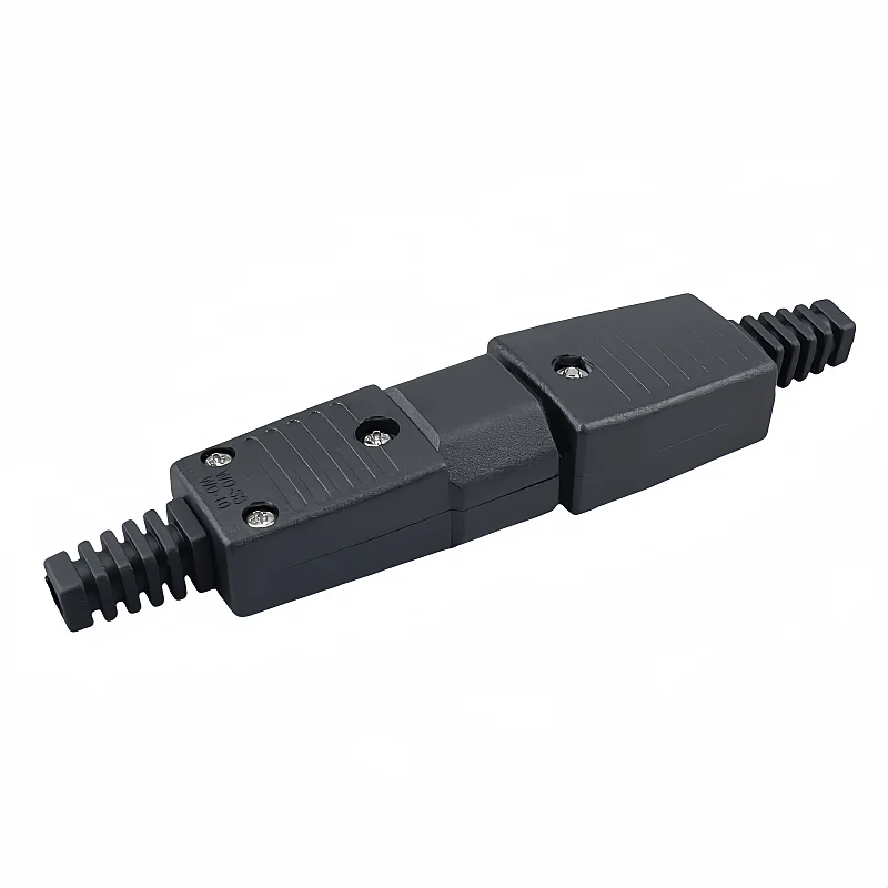 IEC C15 C14 C13 power connector 10A250V AC 3 prong electric plug adapter female male wiring Industrial IC work accessories black