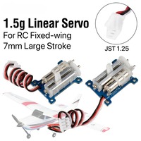 2 Pcs GS-1502 Linear Servo JST Plug 1.5g/ 80g-cm/ 0.12sec Micro Servo Steering Gear 3.7-5V for RC Airplane Fixed-wing DIY Model