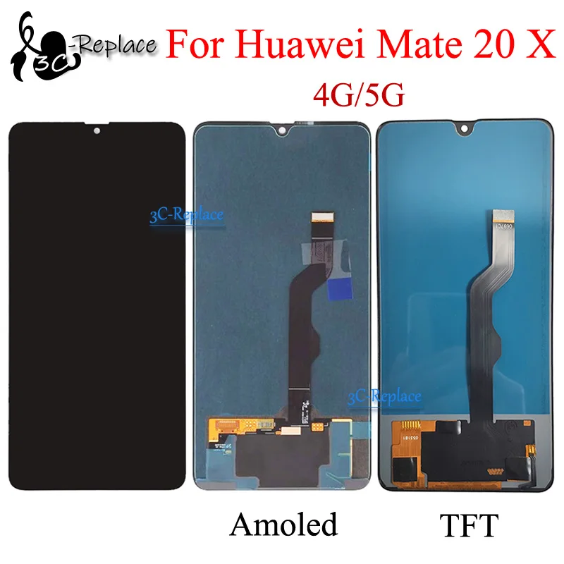 Supor Amoled/TFT 7.2' For Huawei Mate 20 X 4G/5G EVR-L29 LCD