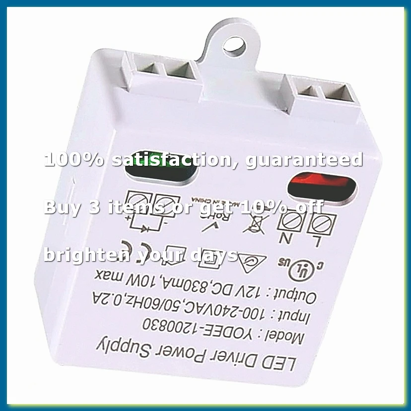 LED Transformer 12V/DC,0-10W Mini Transformer,Power Supply Drive,Electronic Transformer for 12V LED Lights and LED Light