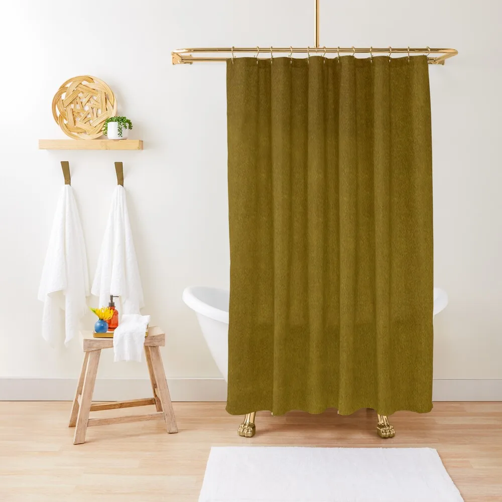 

Ochre Yellow Velvet | Texture Shower Curtain Toilet Accessories Bathroom Window Curtain