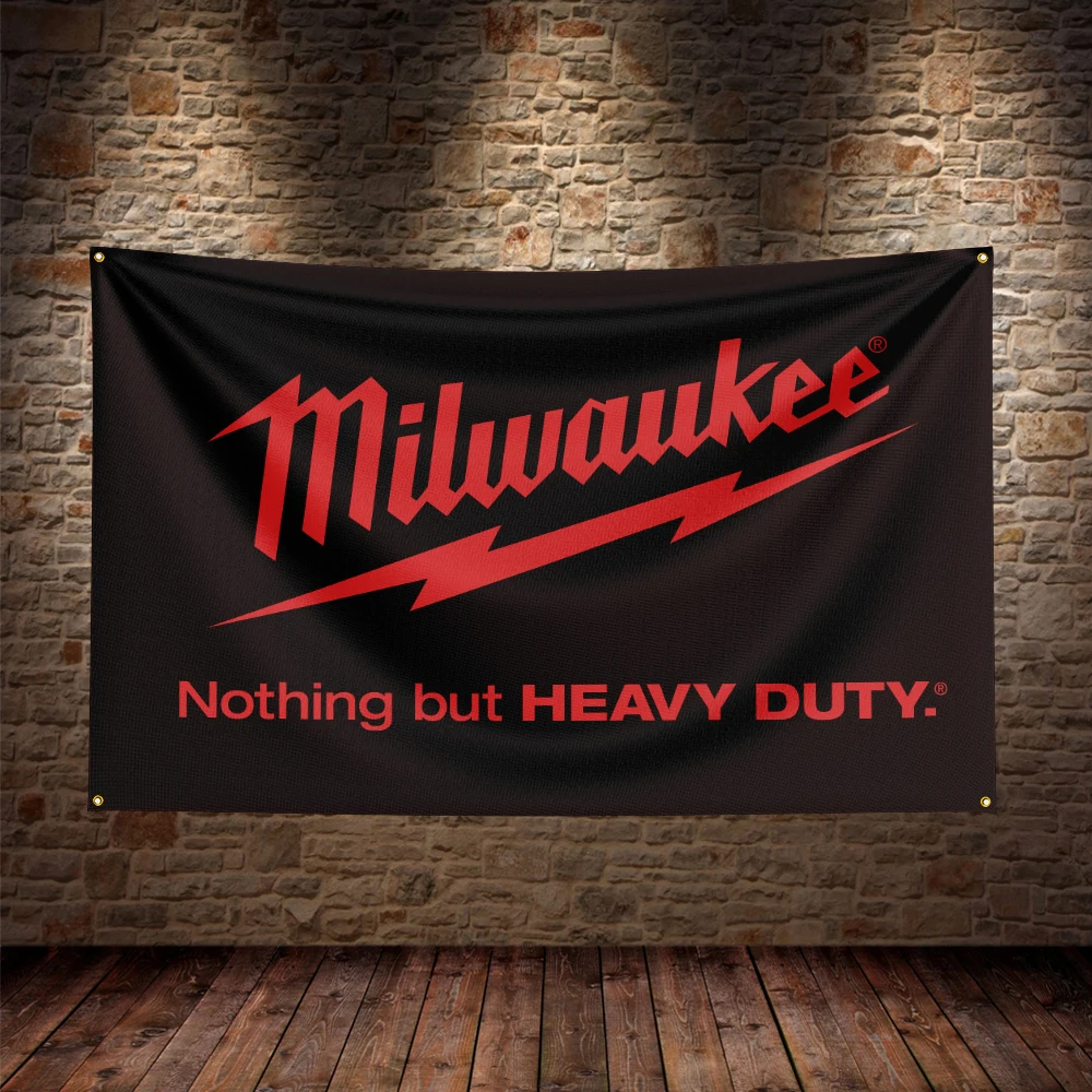 

90x150cm Milwaukees Flag Polyester Printed Garage or Outdoor Decoration Banner Tapestry