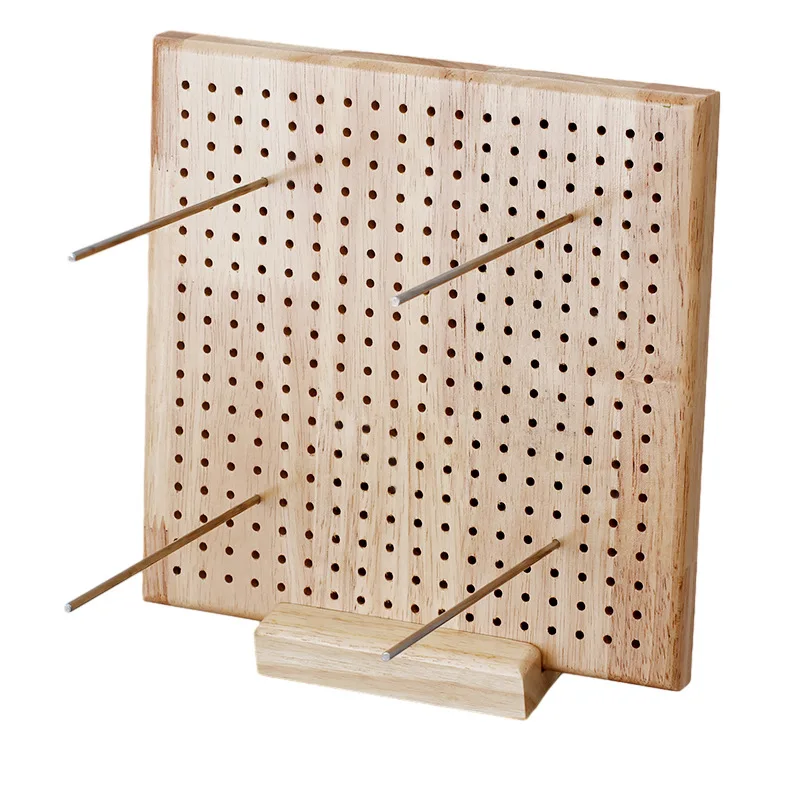 Wood Crochet Blocking Board Kit With Stainless Steel Rod Pins For Knitting Granny Squares Crochet Board Crafting Lovers Gifts