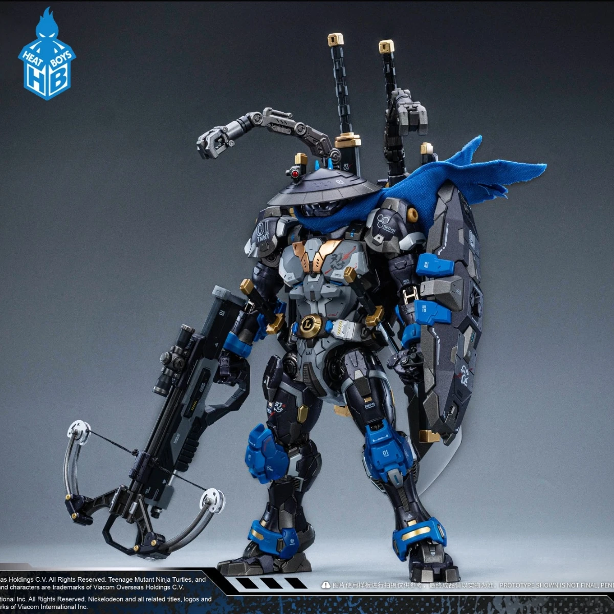 HeatBoys الأصلي سبيكة ميكا ليوناردو 40th الذكرى طبعة كمين العمل المنتج النهائي نموذج لجسم لعب للأولاد الهدايا